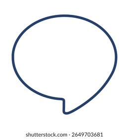 Ícone de comentário ilustração plana logotipo da estrutura de tópicos