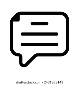 Comment icon. flat illustration of vector icon