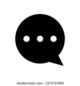 Comment icon flat vector illustration design isolated on white background