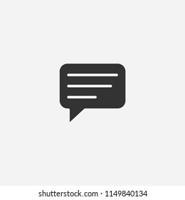 Comment icon illustration,vector chat sign symbol