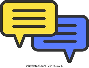 Comment Icon image. Suitable for mobile application.