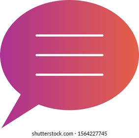Comment icon isolated on background
 