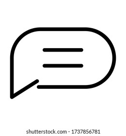 Comment - icon line vector - user interface UI icons