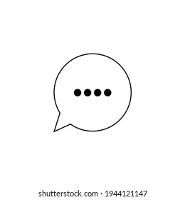 plantilla de vektor de material del logotipo de iconos de comentario