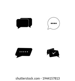comment icon logo stock vektor template
