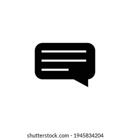 Kommentarsymbol-Logo-Vorlage