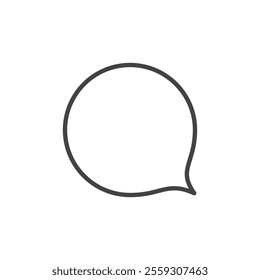 Comment icon Logo symbol outline set