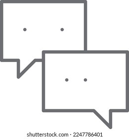 icono de comentario. Icono moderno en estilo plano. Ilustración vectorial con tema de negocios. Icono de esquema detallado