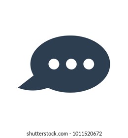 comment icon on white background. Vector illustration