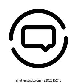 Comment icon on white background
