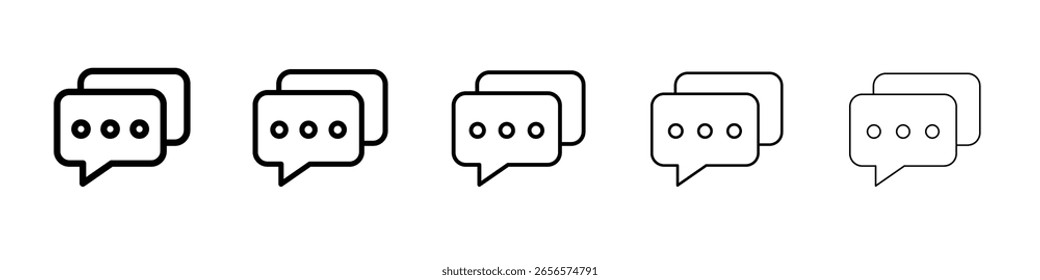 Icono de comentario esbozo simple ilustración aislada