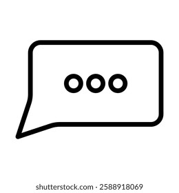 Comment icon Outline vector symbol sign