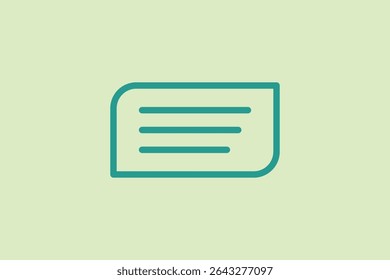 Comment icon. icon related to UI elements. suitable for web site, app, user interfaces,element, printable etc. line icon style. simple vector design editable