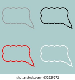 Comment icon set.