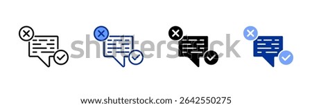 Comment icon sheet multiple style collection