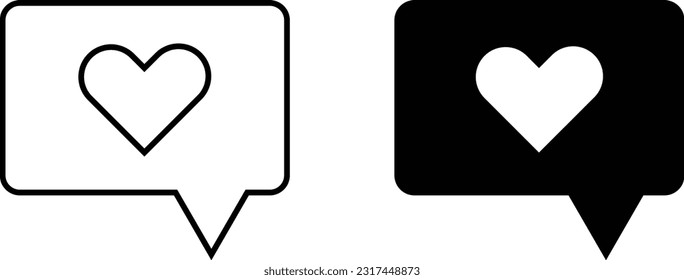 Comment icon sheet, simple trendy flat style line and solid Isolated vector illustration on white background. For apps, logo, websites, symbol , UI, UX, graphic and web design. EPS 10.