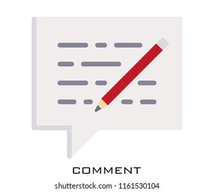 Comment icon signs