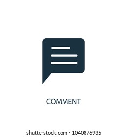 comment icon. Simple element illustration. comment concept symbol design from message collection. Can be used for web and mobile.