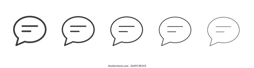Ícone de comentário ilustração simples logotipo arte