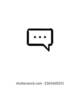 Comment icon. Simple style company support service poster background symbol. brand logo design element. Comment t-shirt printing. Vector for sticker.