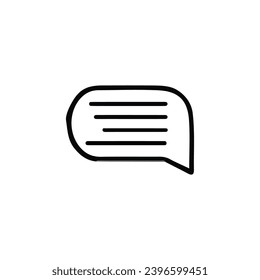 Comment icon. Simple style company support service poster background symbol. brand logo design element. Comment t-shirt printing. Vector for sticker.