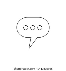 Comment icon. Social media button
