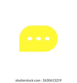 Comment icon speech bubble, simple flat style, illustration, logo sign symbol pictogram template, for ui or ux isolated on white for mobile app, editable