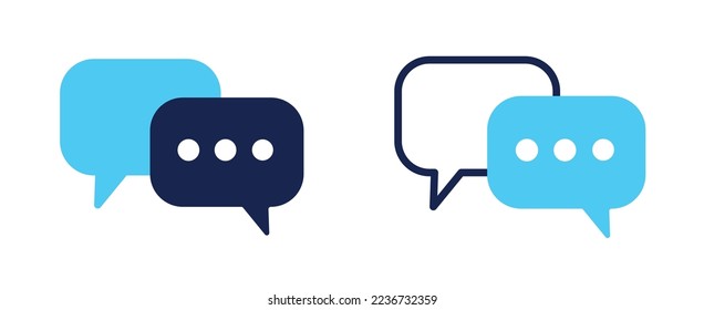 comment icon speech bubble symbol Chat message icons - talk message Bubble chat icon. online communication, Conversation, chatting icons. 10 EPS.