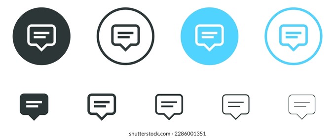 comment icon speech bubble symbol chat message icons - talk message Bubble chat icon. tooltip sign - online communication, Conversation, chatting icons