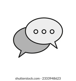 Comment icon. Speech bubble symbol. Conversation icon. Vector illustration. EPS 10.