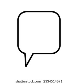 Icono de comentario. Símbolo de burbuja de voz. Icono de conversación. Ilustración vectorial. EPS 10.