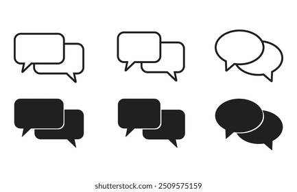 Comment icon speech bubble symbol collection . vector comment 