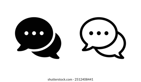 Comment icon speech bubble symbol.  Chat, message, message, sms, chat, chatting icon vector