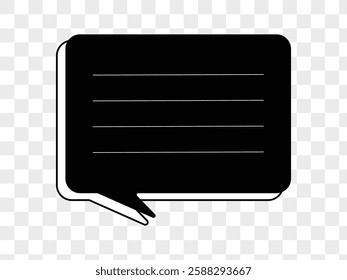 Comment icon speech bubble symbol. Speech bubble collection . Cloud speech bubbles collection. Black speech bubble. Eps 10.