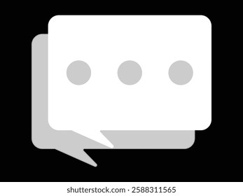 Comment icon speech bubble symbol. Speech bubble collection . Cloud speech bubbles collection. Black speech bubble .