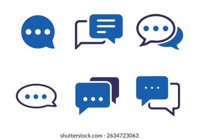 Comment icon speech bubble symbol Chat message icons - talk message, online communication, vector illustration eps 10
