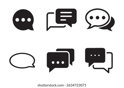 Comment icon speech bubble symbol Chat message icons - talk message, online communication, vector illustration eps 10