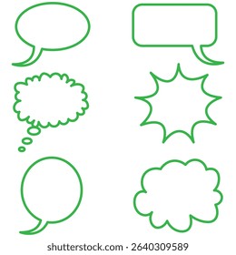 Comment icon speech bubble symbol. Speech bubble collection . Cloud speech bubbles collection. Black speech bubble . Vector illustration 