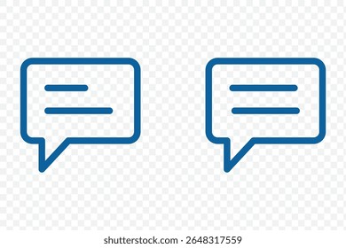 comment icon speech bubble symbol Chat message icons - talk message Bubble chat icon. Comment icon set . eps 10