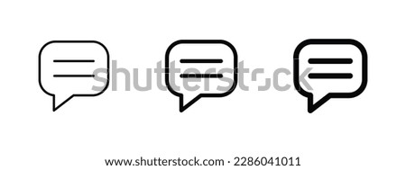 comment icon speech bubble symbol chat message icons - talk message Bubble chat icon. tooltip sign - online communication, Conversation, chatting icons