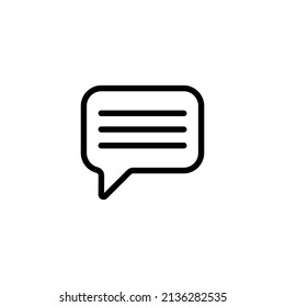 comment icon. speech symbol illustration.