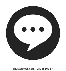 Comment Icon Stock Vector Illustration Flat Design On a Transparent Background.