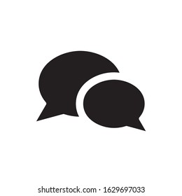 Comment icon symbol. Chat bubble icon vector illustration