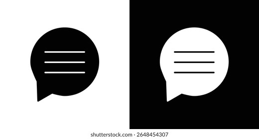 Comment icon symbol collection. Flat vector stock illustration.