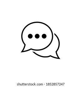 Comment icon symbol. Dialog, discussion, conversation icon symbol illustration