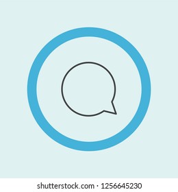 comment icon symbol. Premium quality isolated comment vector icon in trendy style. comment element.