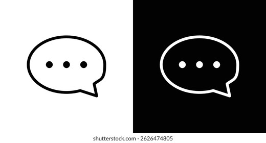 Comment icon symbol template for graphic and web design