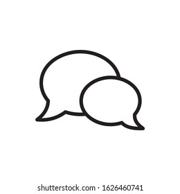 Comment icon symbol vector. Chat, speech bubble icon symbol design