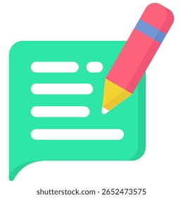 Símbolo de icono de comentario. Ilustración vectorial