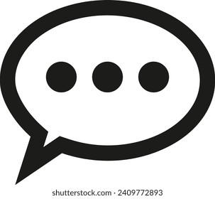 Comment icon symbol vector image. Illustration of the chat social media concept design image